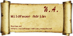 Wildfeuer Adrián névjegykártya